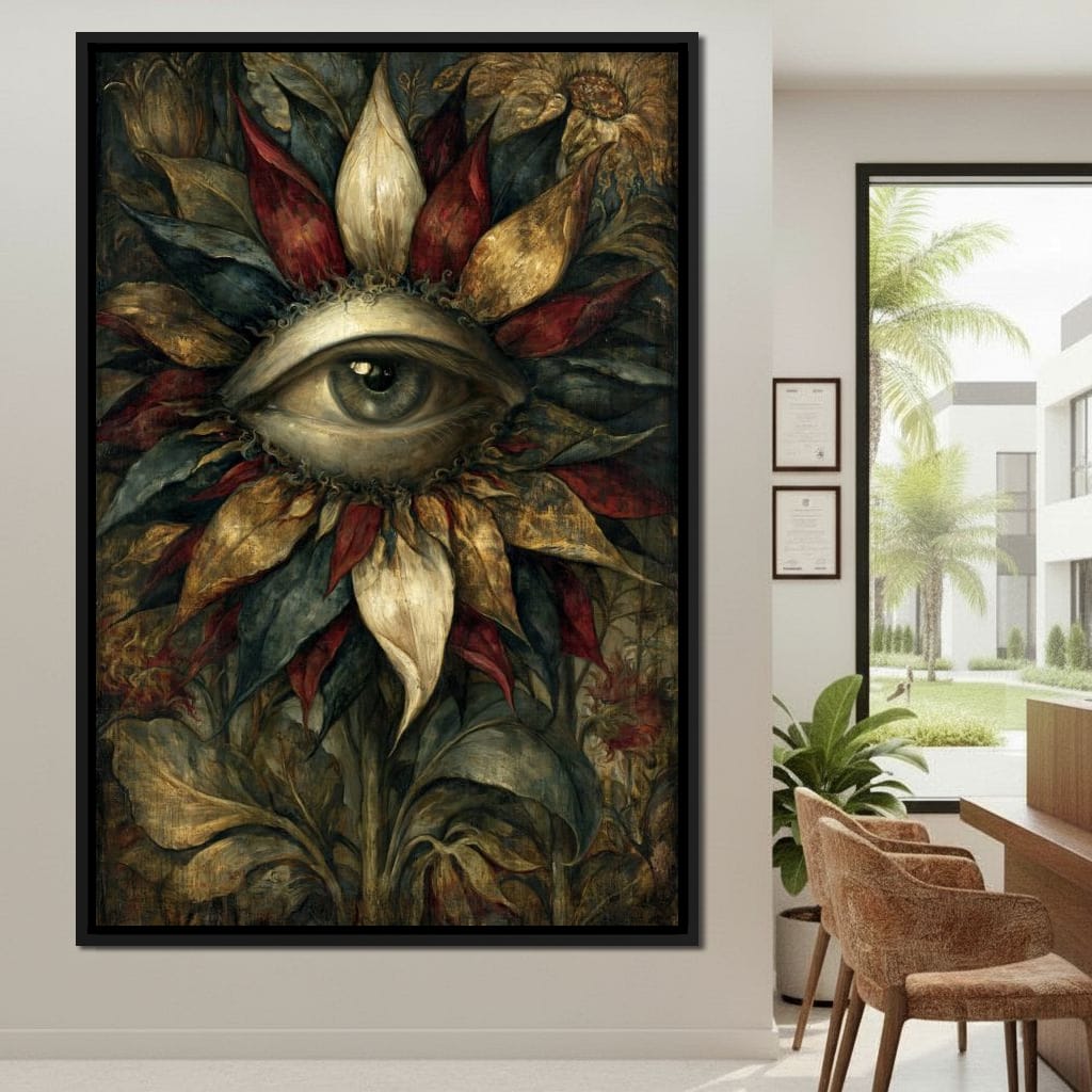 Watchful Petals Of Eternity Canvas Wall Art