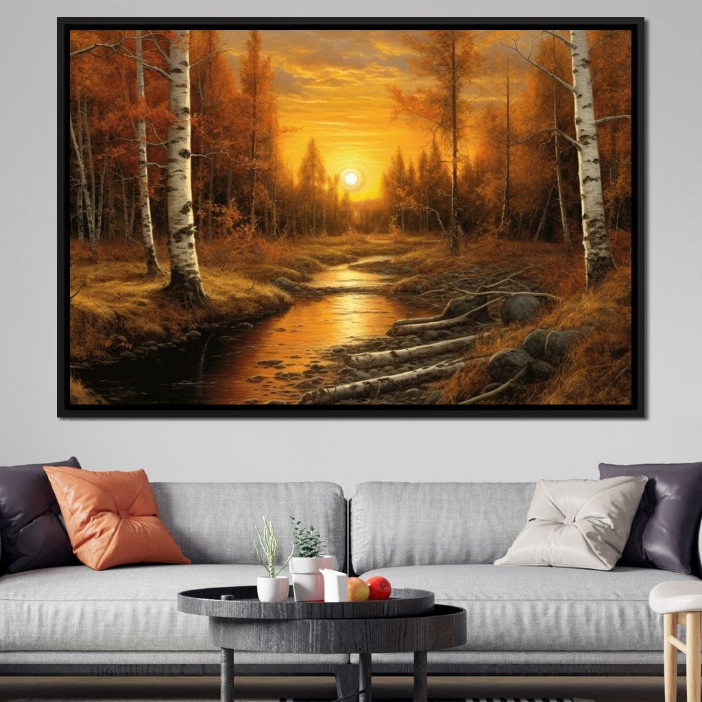 Silver Birch Forest Canvas Wall Art