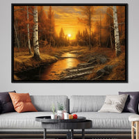 Silver Birch Forest Canvas Wall Art