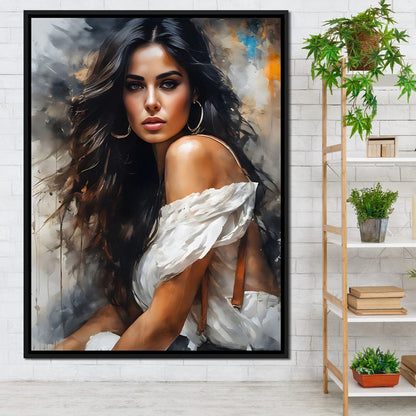 Female Portrait 169 Canvas Wall Art