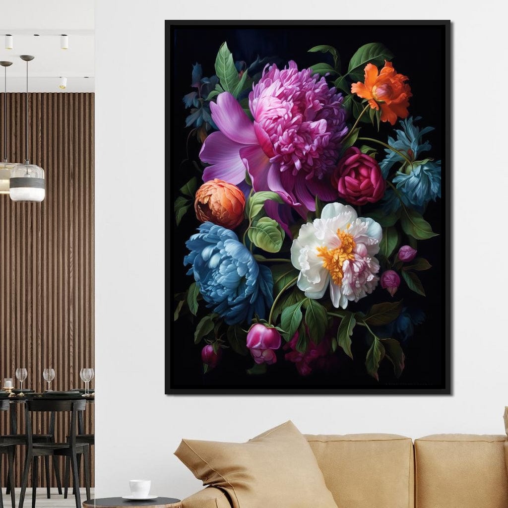 Colorful Flowers Canvas Wall Art
