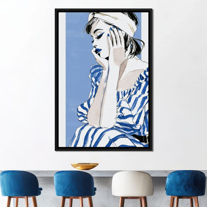 Clear Blue Sky Vacation Reverie Canvas Wall Art