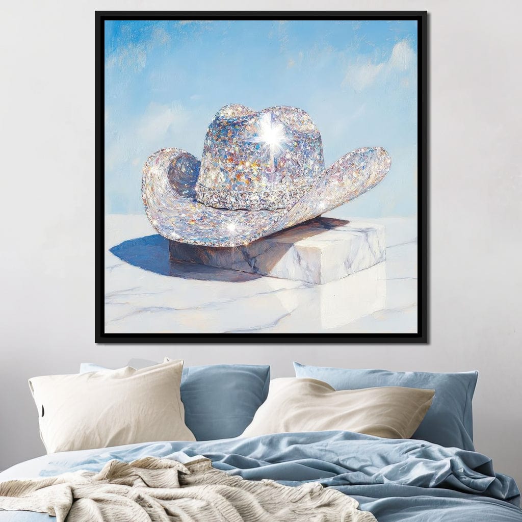 Glistening Cowboy Hat Canvas Wall Art
