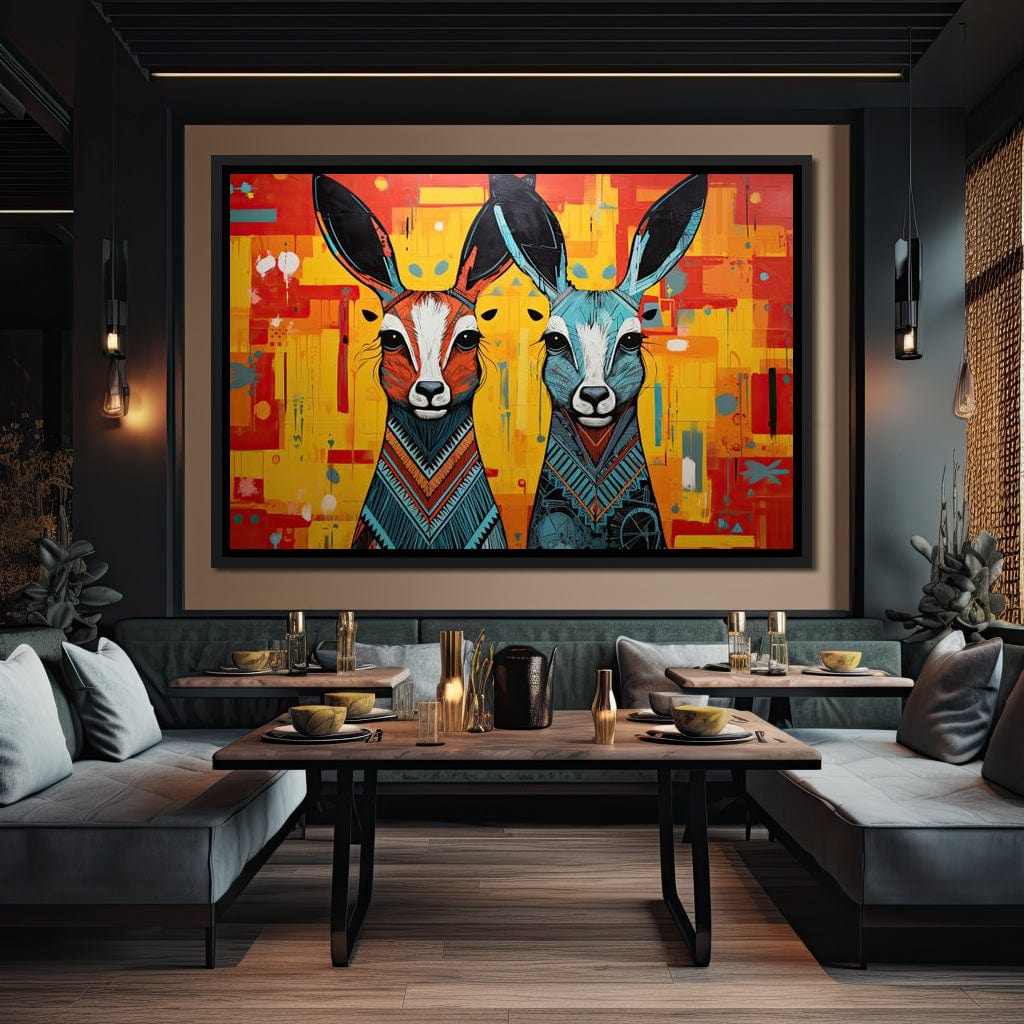 Tribal Spirits of the Wild Canvas Wall Art