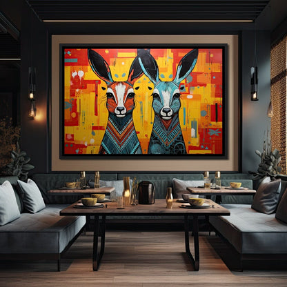 Tribal Spirits of the Wild Canvas Wall Art