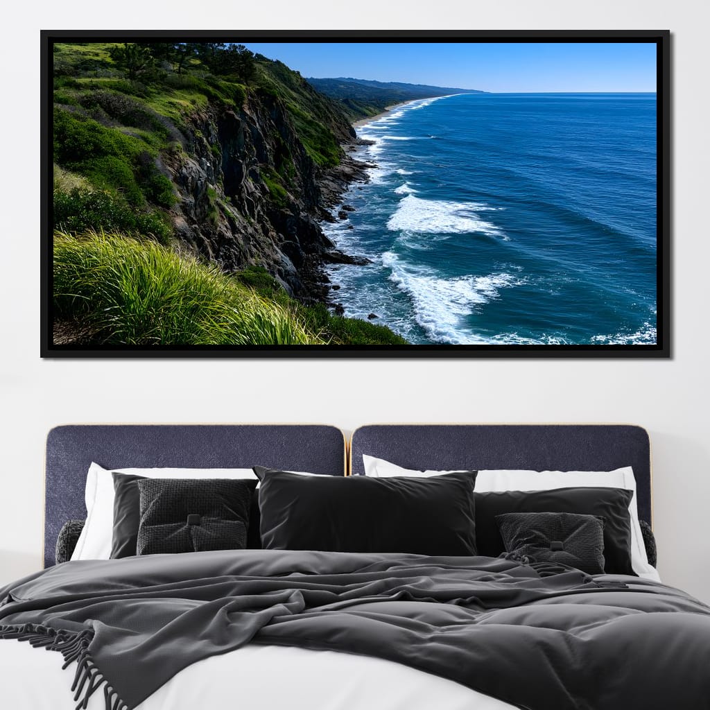 Surreal Coast Waters Canvas Wall Art