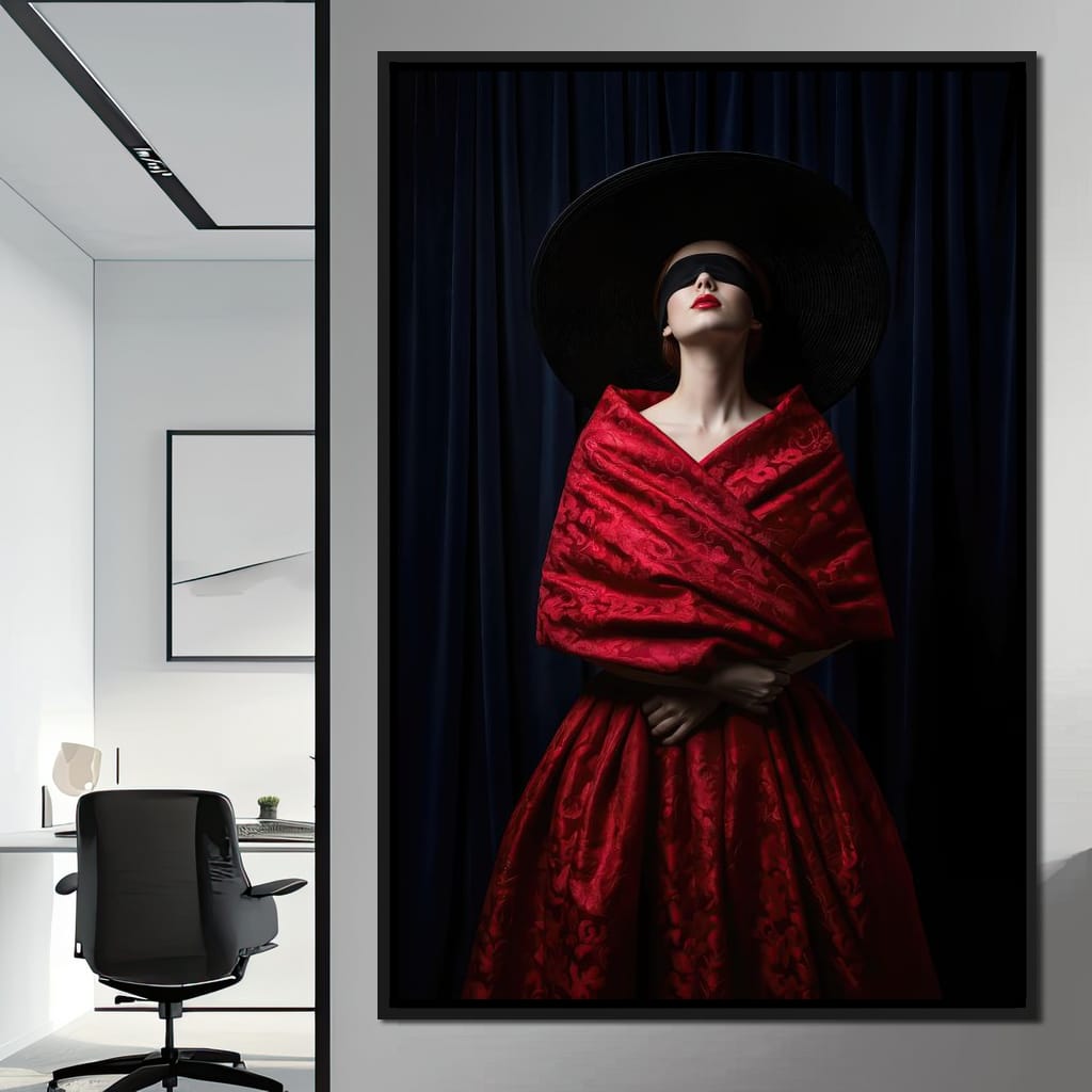 The Veiled Desire Canvas Wall Art