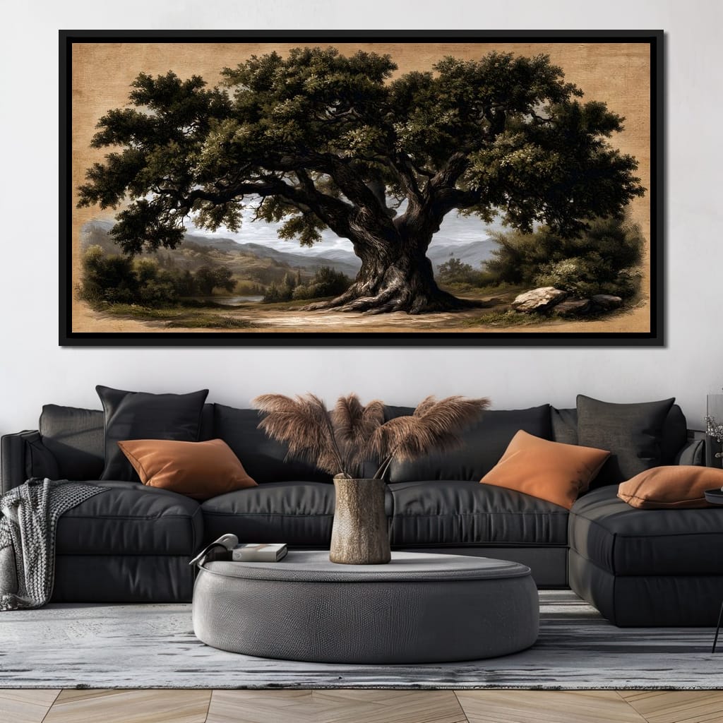 Guardian of the Ancient Hollow Canvas Wall Art