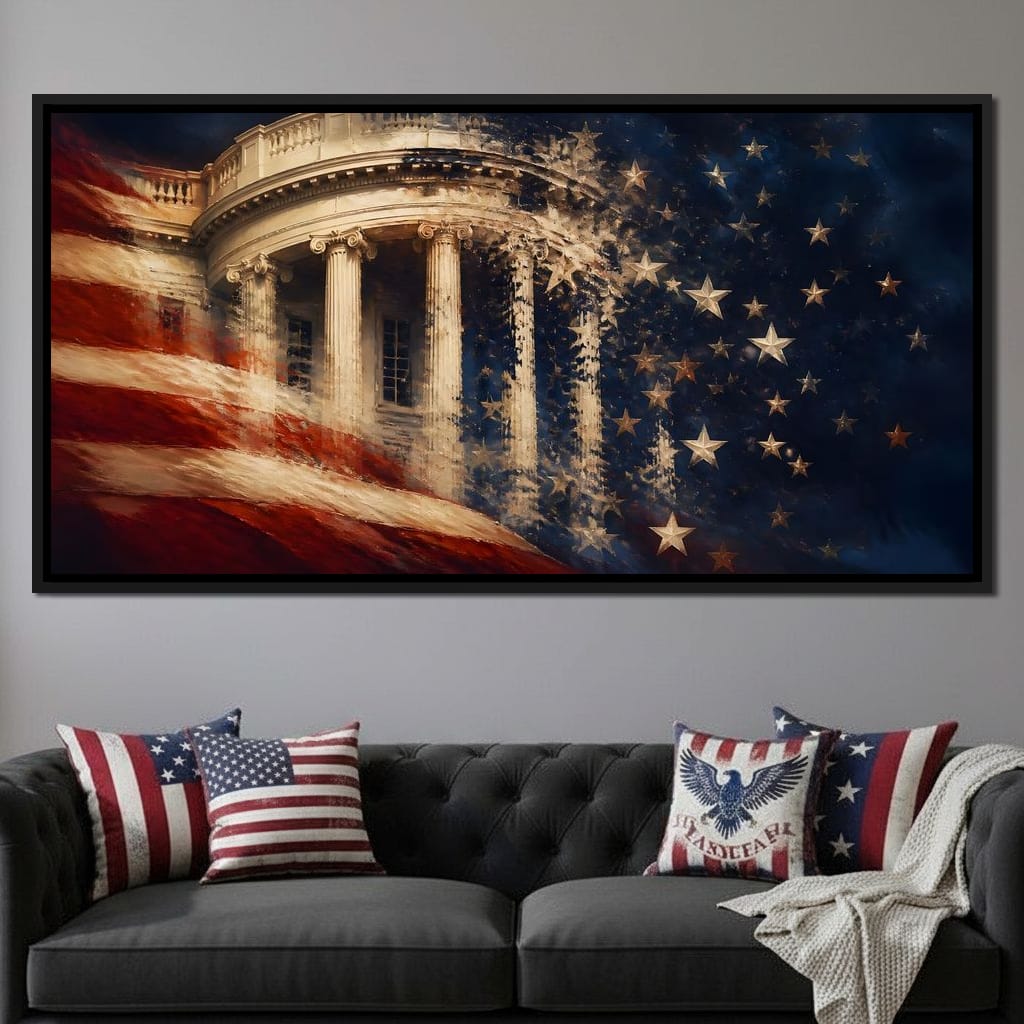 Republic Fading Into the Stars Canvas Wall Art