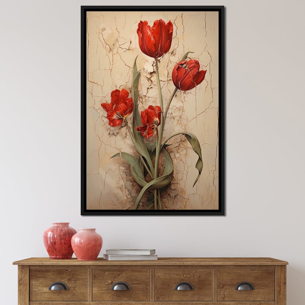 Tulips Resilience Dance Canvas Wall Art