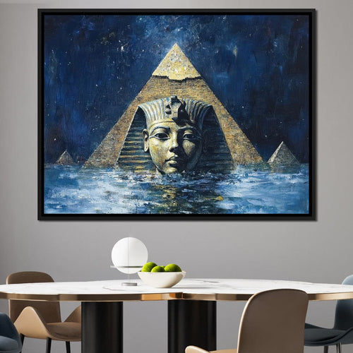 Pharaoh's Timeless Reflection Canvas Wall Art