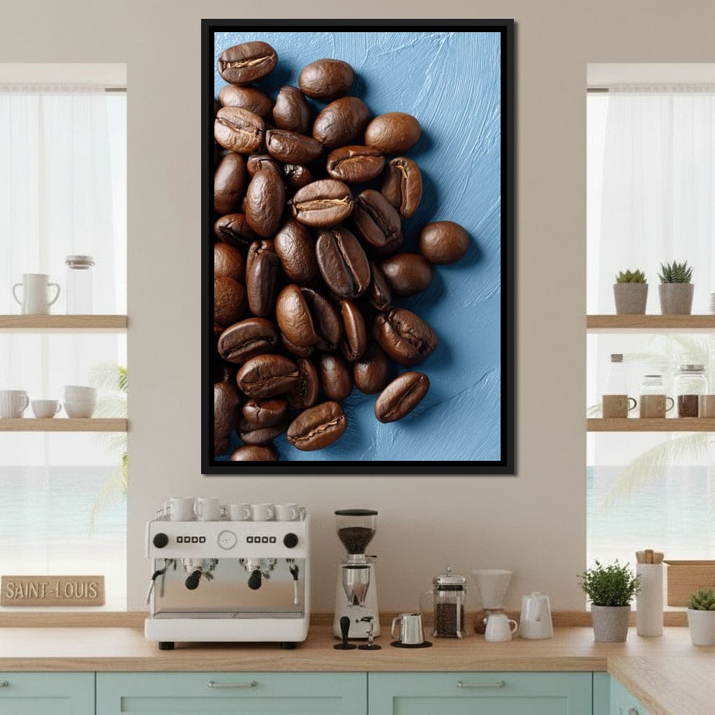 Roasted Coffee Beans Still Life Canvas Wall Art