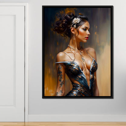 Female Portrait 071 Canvas Wall Art