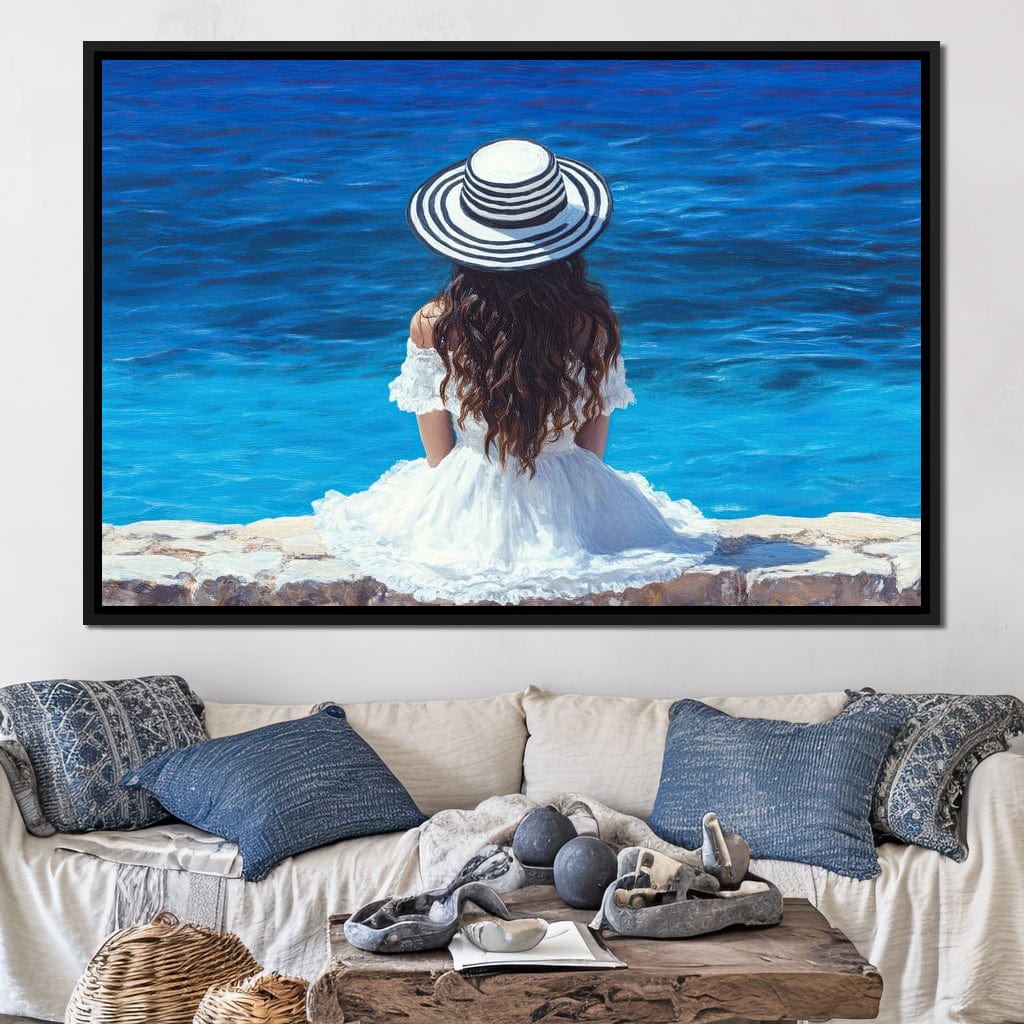 Seaside Solitude Dreams Canvas Wall Art