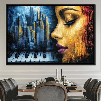 Harmony of Urban Elegance Canvas Wall Art