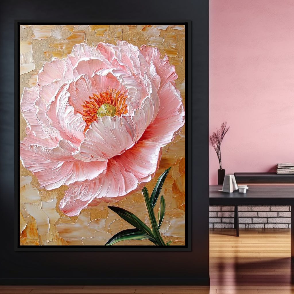 Petal Symphony of Radiance Canvas Wall Art