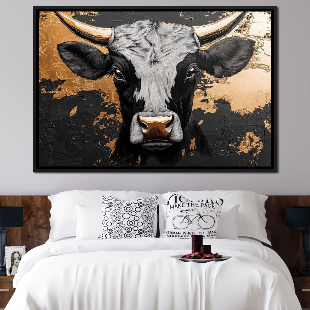Golden Majesty of the Plains Canvas Wall Art