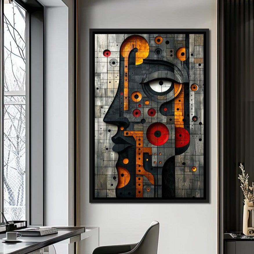 Geometric Fusion Enigma Canvas Wall Art