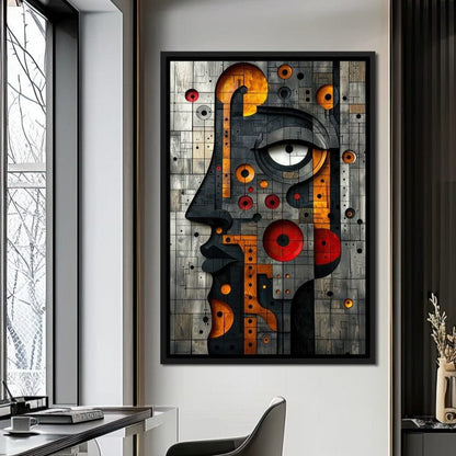 Geometric Fusion Enigma Canvas Wall Art