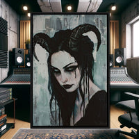 Midnight Enchantment Unveiled Canvas Wall Art
