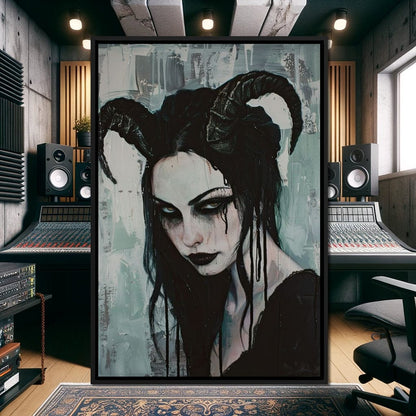 Midnight Enchantment Unveiled Canvas Wall Art