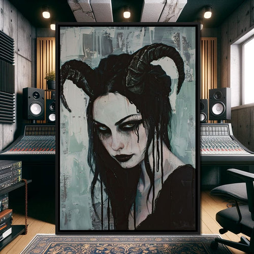 Midnight Enchantment Unveiled Canvas Wall Art