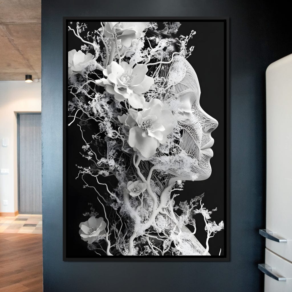 Floral Interlaced Reverie Canvas Wall Art