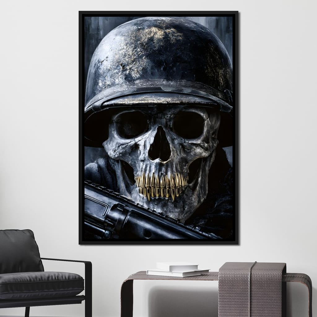 Final Soldier Resting Place Canvas Wall Art