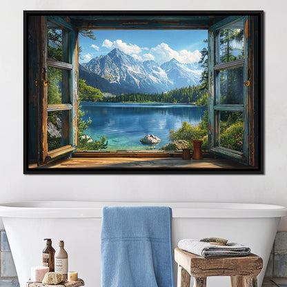 Alpine Serenity Vista Canvas Wall Art