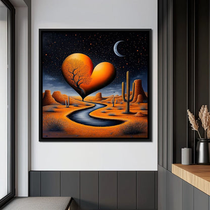 Heart of the Desert Canvas Wall Art