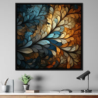 Mosaic Leaf Dreamscape Canvas Wall Art