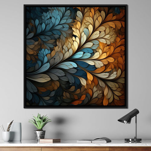 Mosaic Leaf Dreamscape Canvas Wall Art