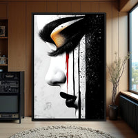 Golden Elegance Abstract Vision Canvas Wall Art