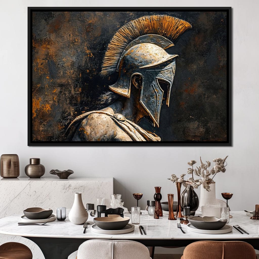 Athenian Warrior Canvas Wall Art