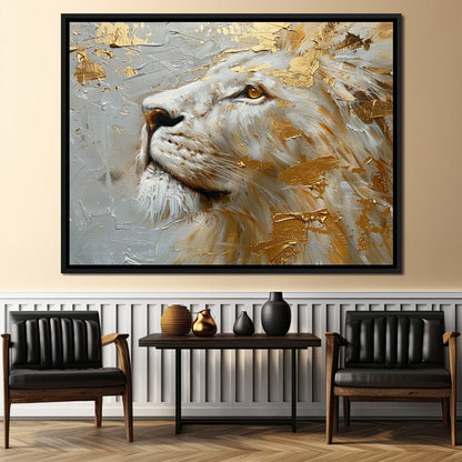 Golden Sovereign Stare Canvas Wall Art