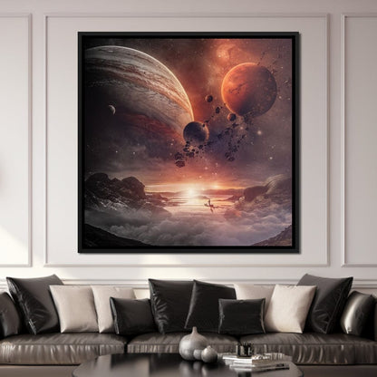 Surreal Space Canvas Wall Art