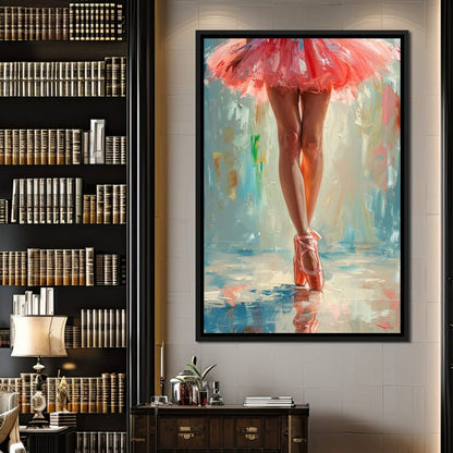 Elegant Dancers in Graceful Motion Canvas Wall Art