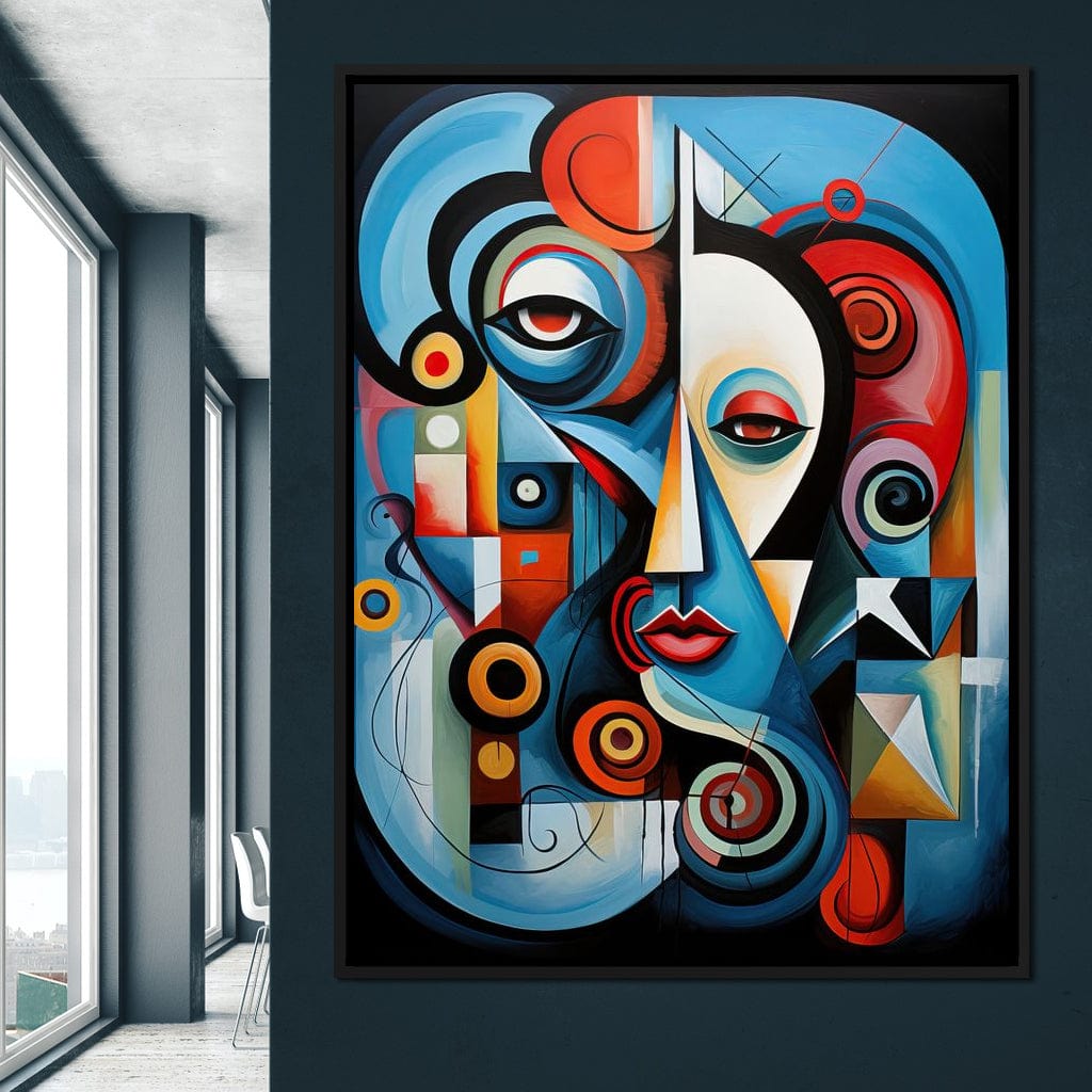 Carnival of Cubism Canvas Wall Art