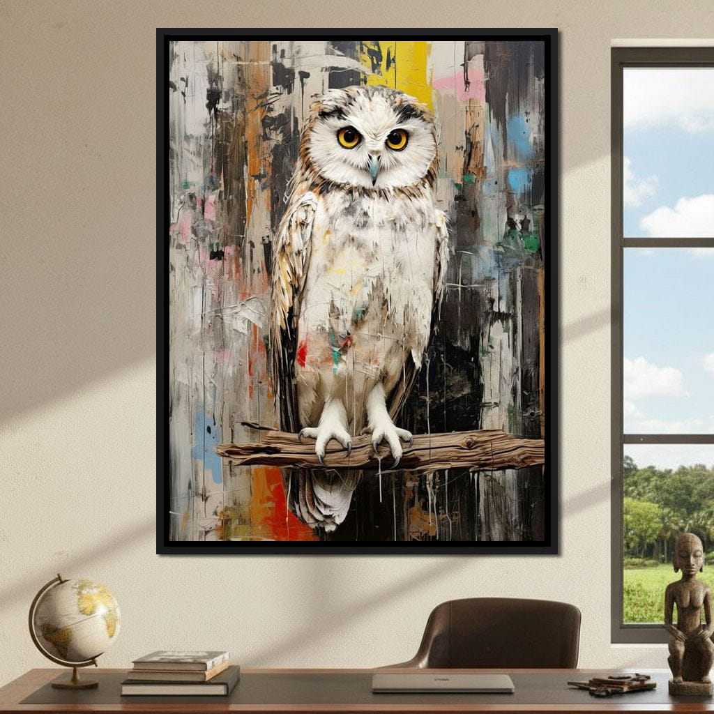 Owls Mystic Gaze Canvas Wall Art
