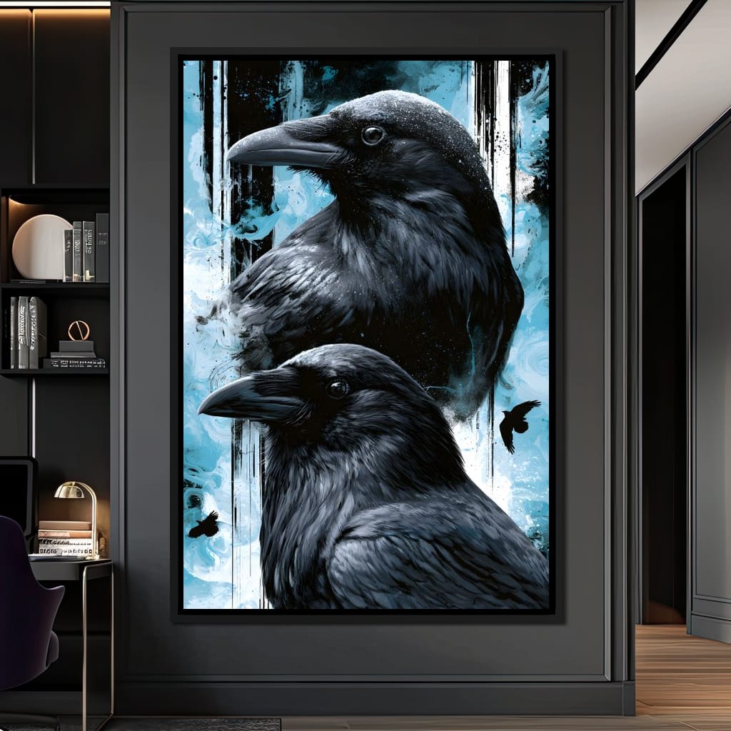 Silent Ravens Watchers Of The Cold Canvas Wall Art