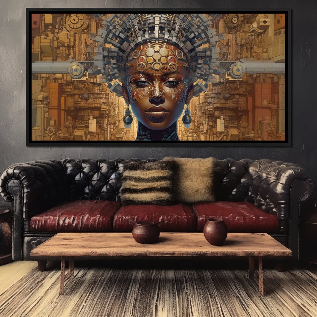 African Portrait Jama Canvas Wall Art