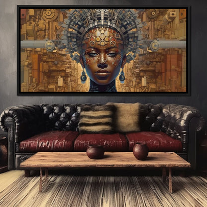 African Portrait Jama Canvas Wall Art