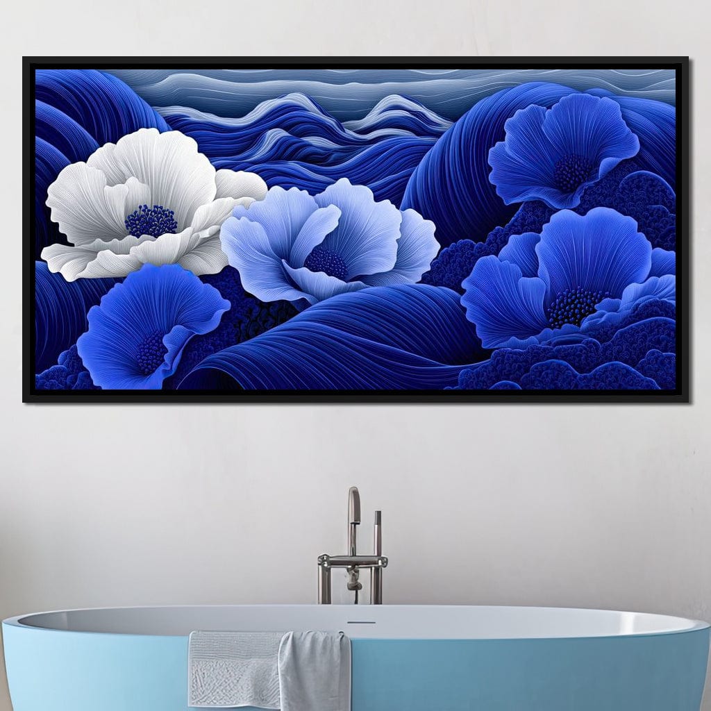 Blossoms by the Azure Seal Canvas Wall Art
