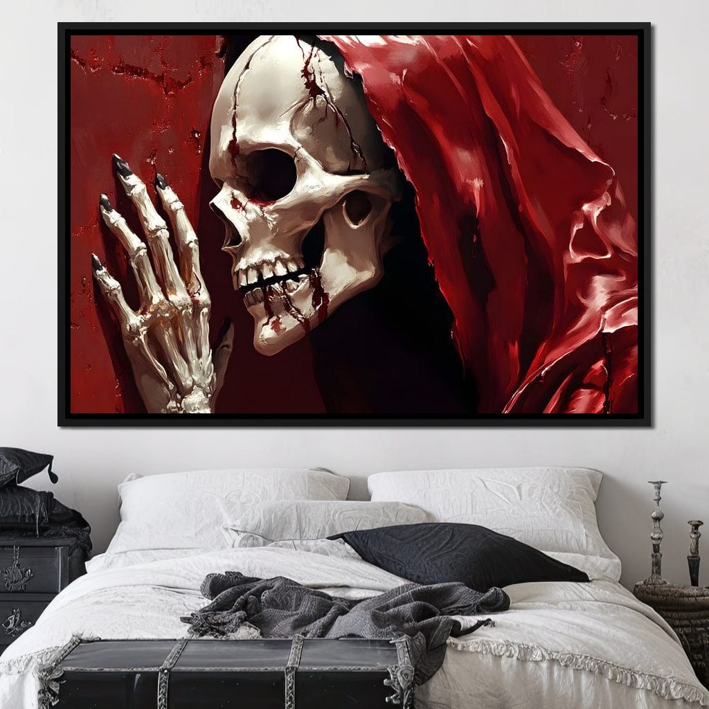 Skeletons Shroud of Silence Canvas Wall Art