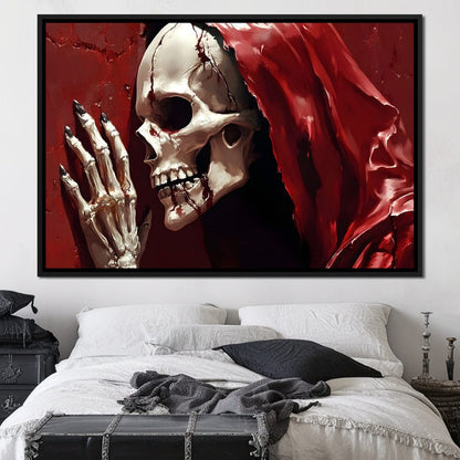 Skeletons Shroud of Silence Canvas Wall Art