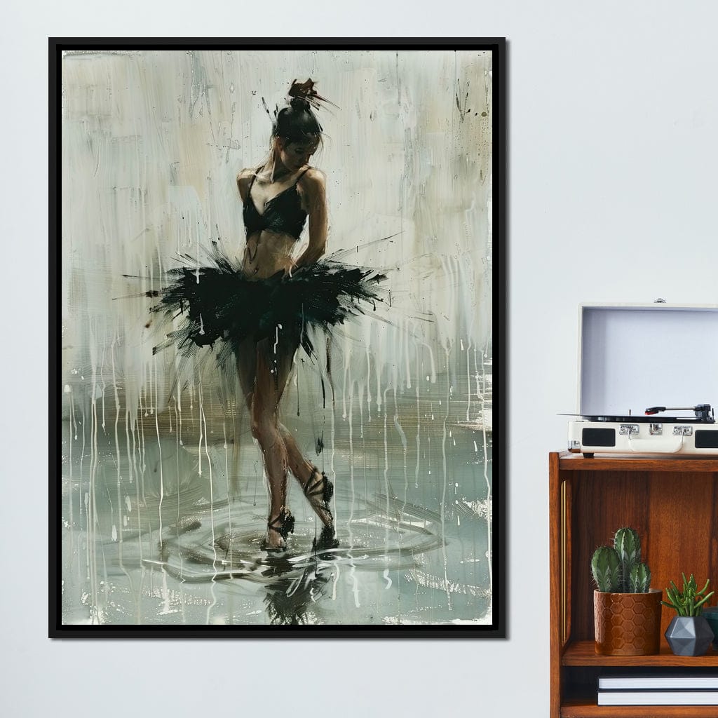 Ballet Dancer's Moment in Time Canvas Wall Art