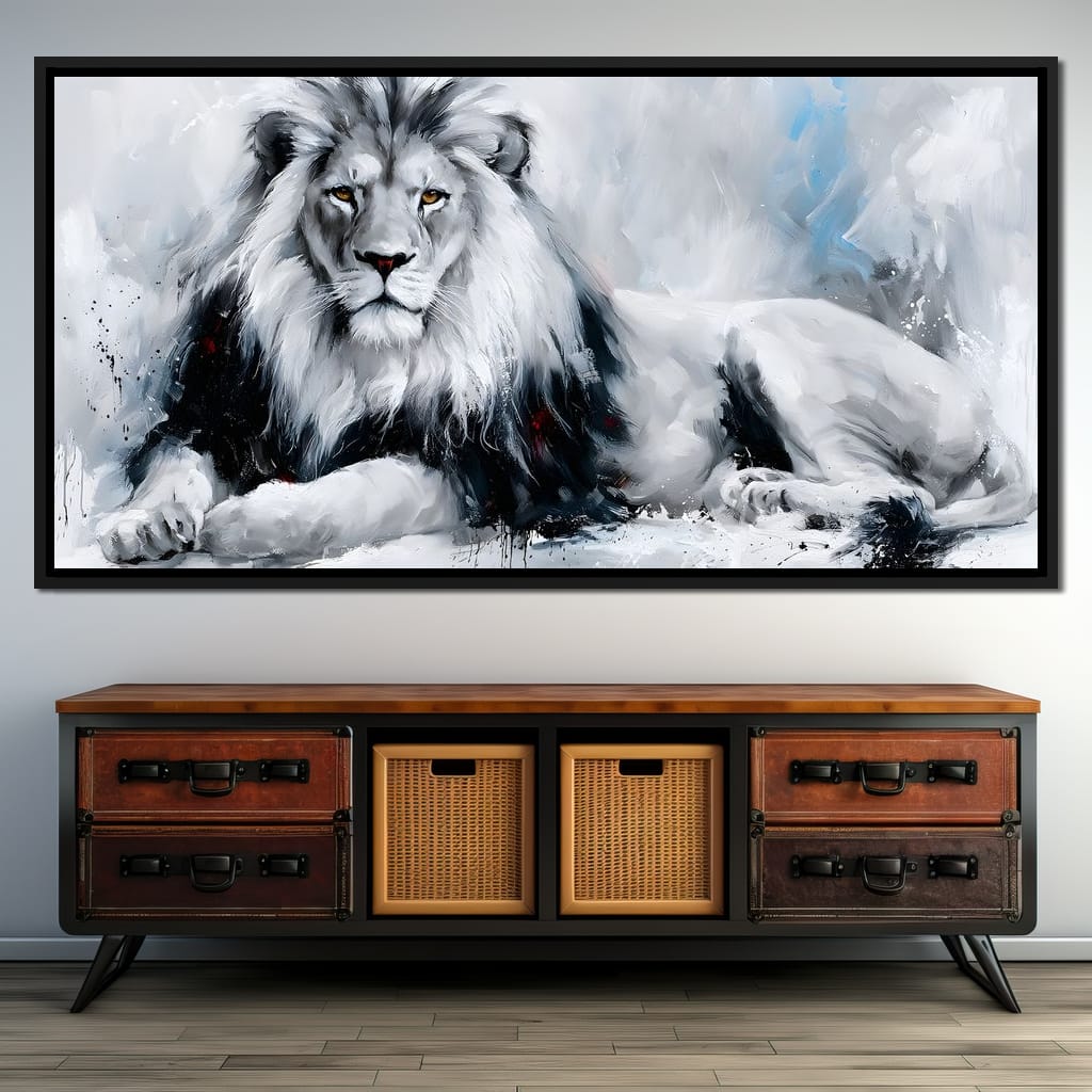 Monarch of the Frozen Plains Canvas Wall Art