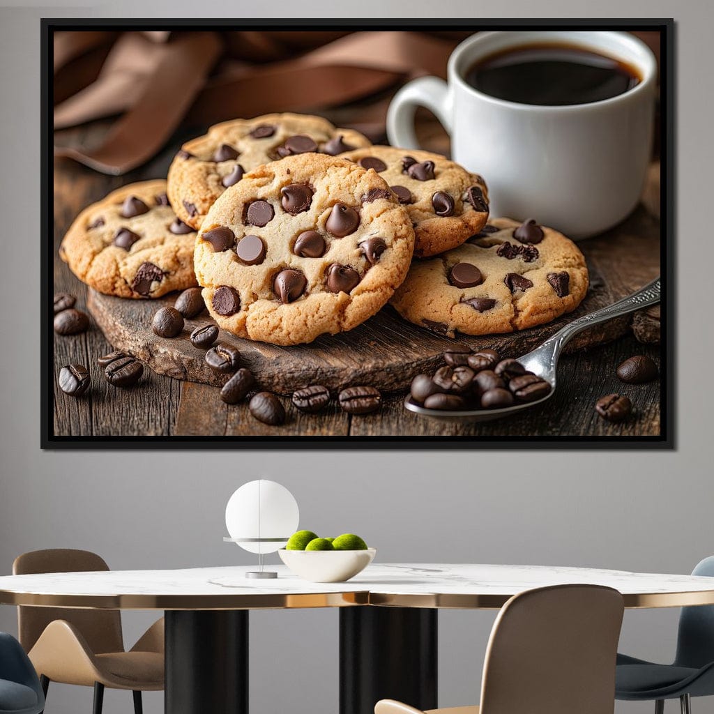 Cookies and Coffee Delight Canvas Wall Art