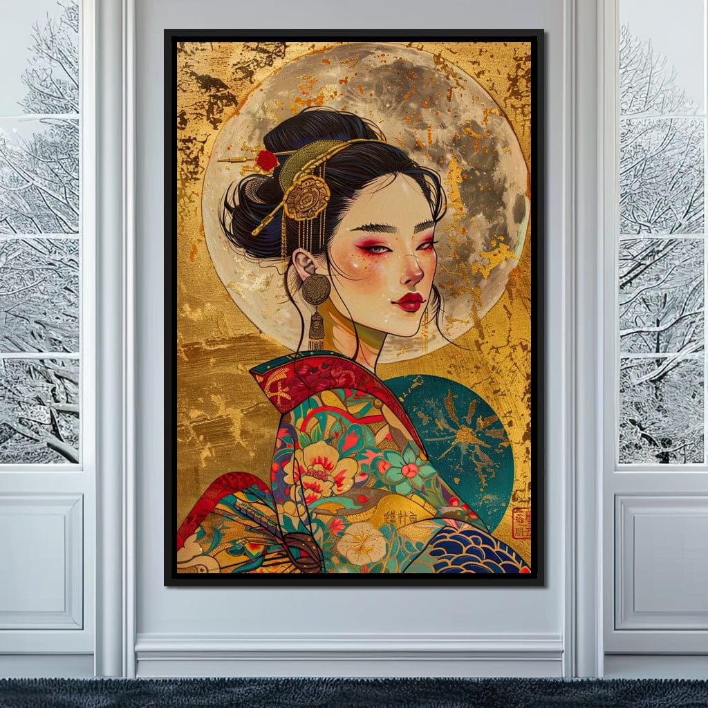 Celestial Empress Radiance Canvas Wall Art