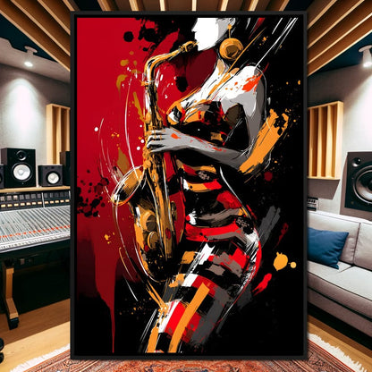 Rhythm Of The Midnight Note Canvas Wall Art